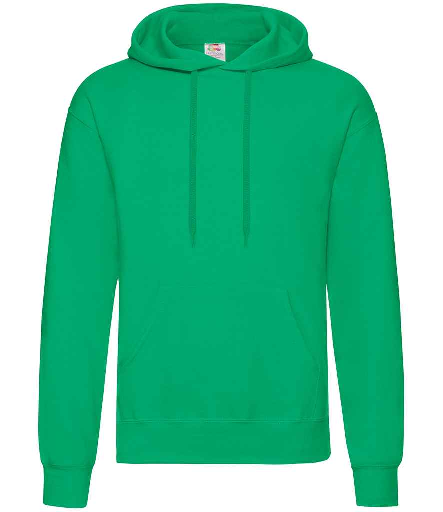 Fruit of the Loom SS14 Kelly Green Front -  Ready to be Embroidered and Printed by Custard Workwear - Cheap Personalised and Customised Workwear in Nottinghamshire, Derbyshire and Leicestershire