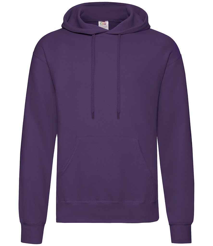 Fruit of the Loom SS14 Purple Front -  Ready to be Embroidered and Printed by Custard Workwear - Cheap Personalised and Customised Workwear in Nottinghamshire, Derbyshire and Leicestershire