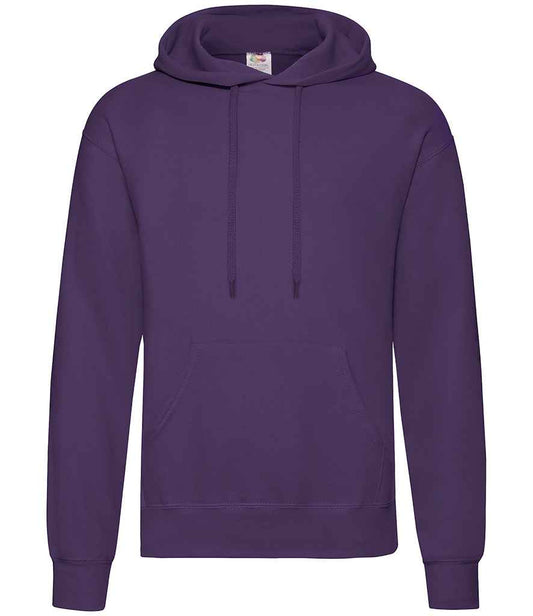 Fruit of the Loom SS14 Purple Front -  Ready to be Embroidered and Printed by Custard Workwear - Cheap Personalised and Customised Workwear in Nottinghamshire, Derbyshire and Leicestershire