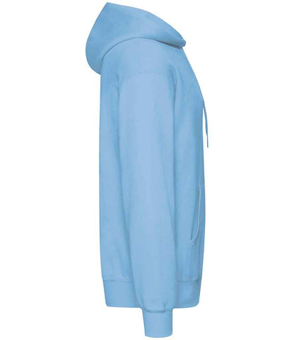 Fruit of the Loom SS14 Sky Blue Right -  Ready to be Embroidered and Printed by Custard Workwear - Cheap Personalised and Customised Workwear in Nottinghamshire, Derbyshire and Leicestershire