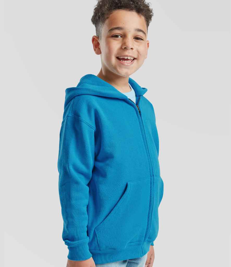 Fruit of the Loom SS16B Azure Model -  Ready to be Embroidered and Printed by Custard Workwear - Cheap Personalised and Customised Workwear in Nottinghamshire, Derbyshire and Leicestershire