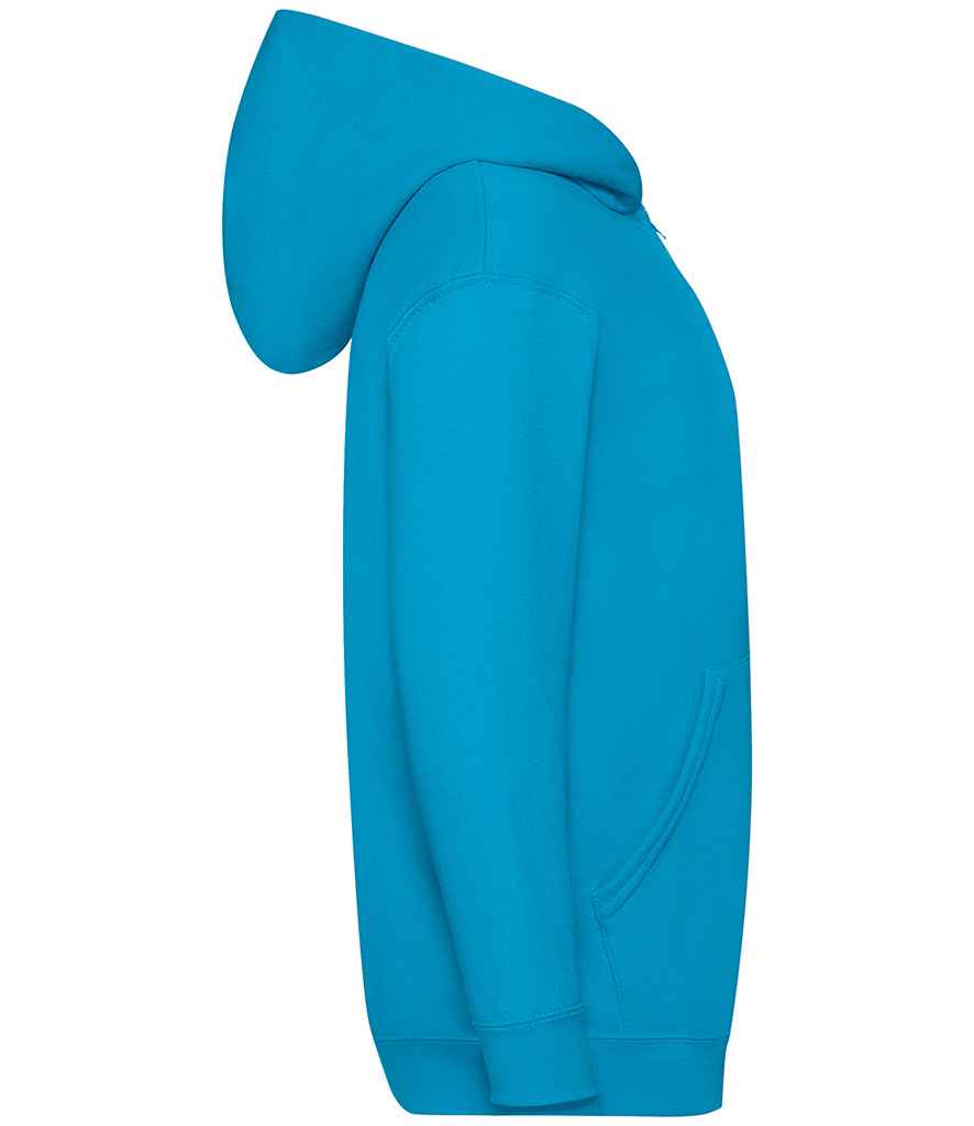 Fruit of the Loom SS16B Azure Right -  Ready to be Embroidered and Printed by Custard Workwear - Cheap Personalised and Customised Workwear in Nottinghamshire, Derbyshire and Leicestershire