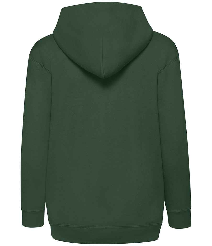 Fruit of the Loom SS16B Bottle Green Back -  Ready to be Embroidered and Printed by Custard Workwear - Cheap Personalised and Customised Workwear in Nottinghamshire, Derbyshire and Leicestershire