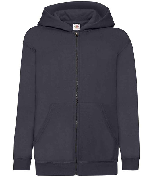 Fruit of the Loom SS16B Deep Navy Front -  Ready to be Embroidered and Printed by Custard Workwear - Cheap Personalised and Customised Workwear in Nottinghamshire, Derbyshire and Leicestershire