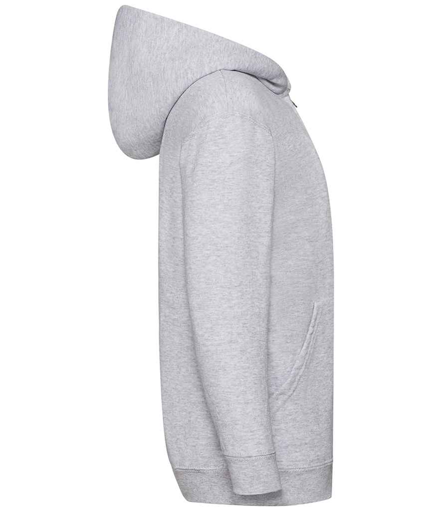 Fruit of the Loom SS16B Heather Grey Right -  Ready to be Embroidered and Printed by Custard Workwear - Cheap Personalised and Customised Workwear in Nottinghamshire, Derbyshire and Leicestershire
