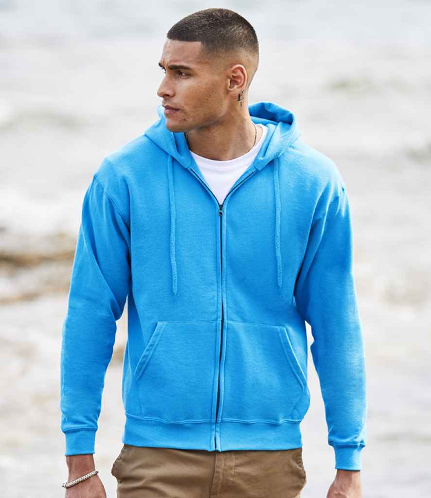 Fruit of the Loom SS16 Azure Model -  Ready to be Embroidered and Printed by Custard Workwear - Cheap Personalised and Customised Workwear in Nottinghamshire, Derbyshire and Leicestershire
