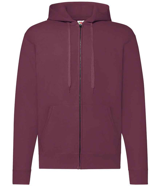 Fruit of the Loom SS16 Burgundy Front -  Ready to be Embroidered and Printed by Custard Workwear - Cheap Personalised and Customised Workwear in Nottinghamshire, Derbyshire and Leicestershire