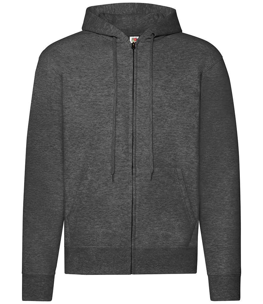 Fruit of the Loom SS16 Dark Heather Front -  Ready to be Embroidered and Printed by Custard Workwear - Cheap Personalised and Customised Workwear in Nottinghamshire, Derbyshire and Leicestershire