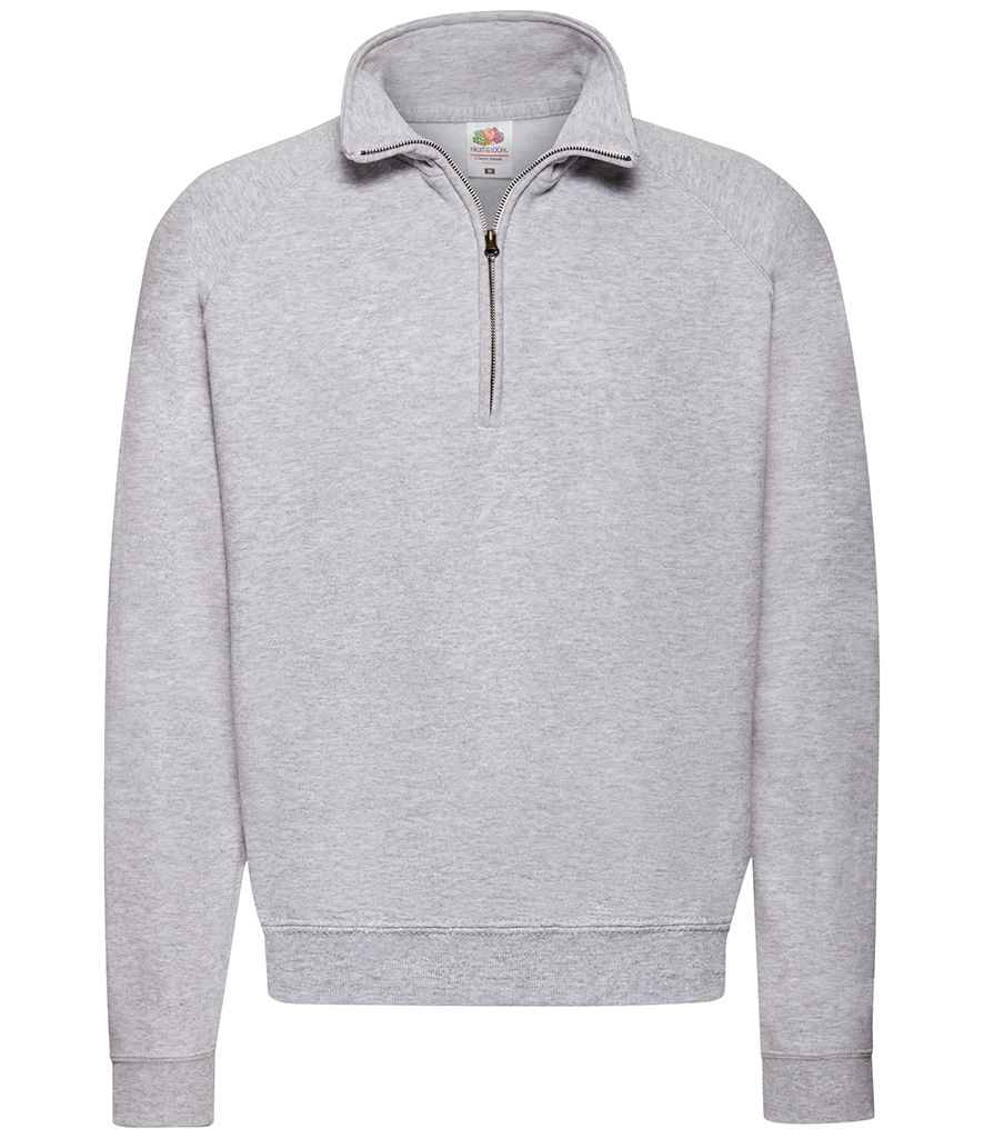 Fruit of the Loom SS17 Heather Grey Front -  Ready to be Embroidered and Printed by Custard Workwear - Cheap Personalised and Customised Workwear in Nottinghamshire, Derbyshire and Leicestershire