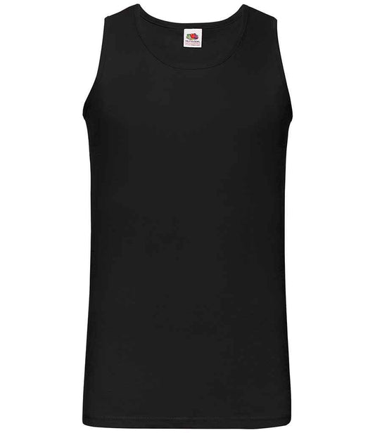 Fruit of the Loom SS18 Black Front -  Ready to be Printed by Custard Workwear - Cheap Personalised and Customised Workwear in Nottinghamshire, Derbyshire and Leicestershire