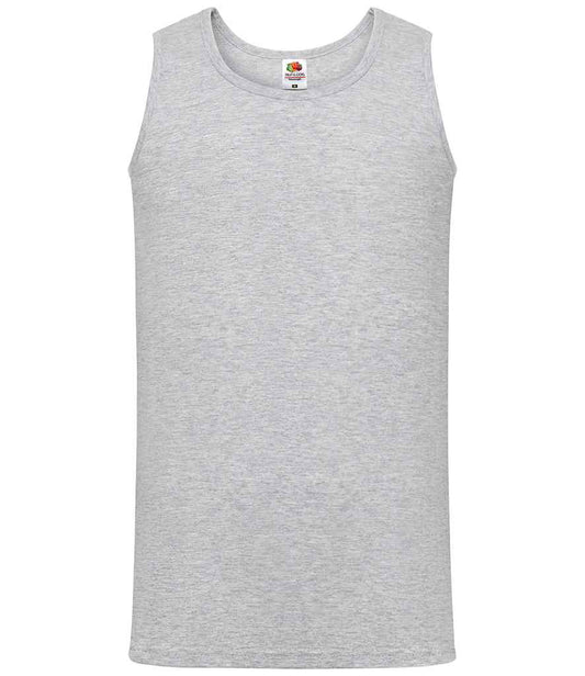 Fruit of the Loom SS18 Heather Grey Front -  Ready to be Printed by Custard Workwear - Cheap Personalised and Customised Workwear in Nottinghamshire, Derbyshire and Leicestershire