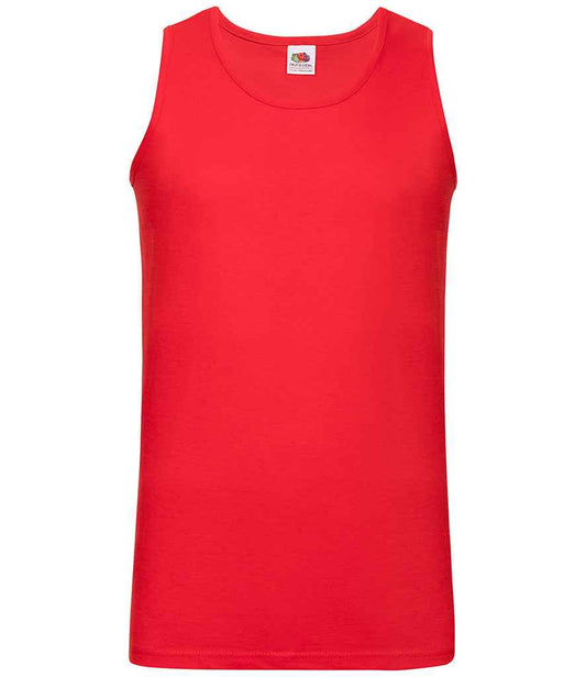 Fruit of the Loom SS18 Red Front -  Ready to be Printed by Custard Workwear - Cheap Personalised and Customised Workwear in Nottinghamshire, Derbyshire and Leicestershire