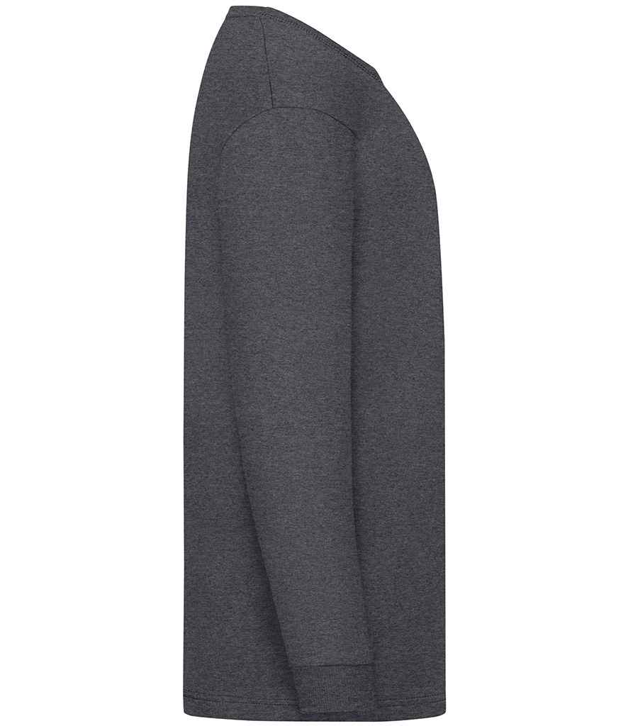 Fruit of the Loom SS21B Dark Heather Right -  Ready to be Printed by Custard Workwear - Cheap Personalised and Customised Workwear in Nottinghamshire, Derbyshire and Leicestershire