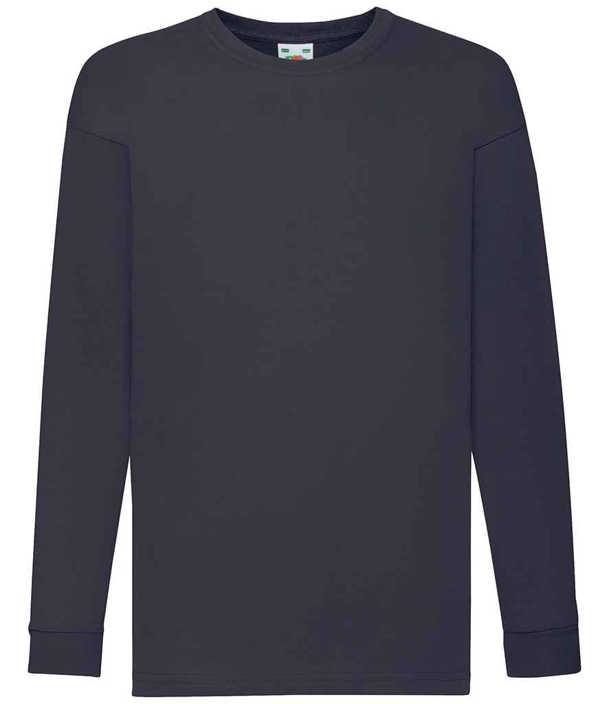 Fruit of the Loom SS21B Deep Navy Front -  Ready to be Printed by Custard Workwear - Cheap Personalised and Customised Workwear in Nottinghamshire, Derbyshire and Leicestershire