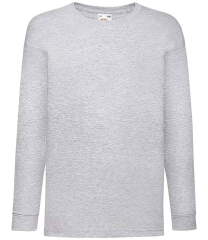 Fruit of the Loom SS21B Heather Grey Front -  Ready to be Printed by Custard Workwear - Cheap Personalised and Customised Workwear in Nottinghamshire, Derbyshire and Leicestershire