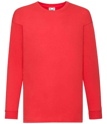 Fruit of the Loom SS21B Red Front -  Ready to be Printed by Custard Workwear - Cheap Personalised and Customised Workwear in Nottinghamshire, Derbyshire and Leicestershire