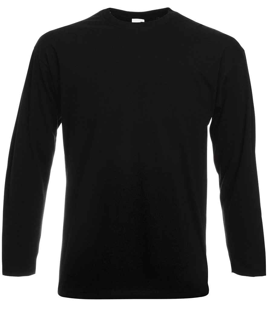 Fruit of the Loom SS21 Black Front -  Ready to be Printed by Custard Workwear - Cheap Personalised and Customised Workwear in Nottinghamshire, Derbyshire and Leicestershire