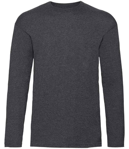 Fruit of the Loom SS21 Dark Heather Front -  Ready to be Printed by Custard Workwear - Cheap Personalised and Customised Workwear in Nottinghamshire, Derbyshire and Leicestershire