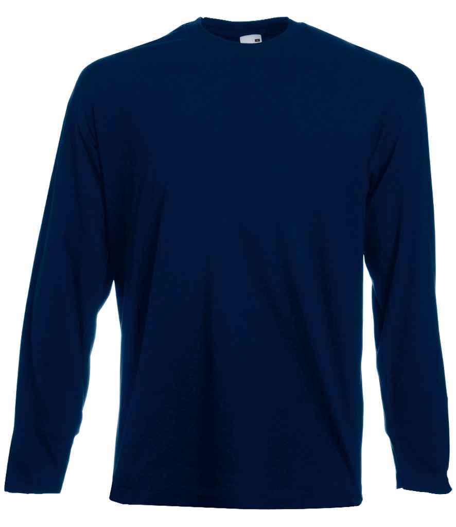 Fruit of the Loom SS21 Deep Navy Front -  Ready to be Printed by Custard Workwear - Cheap Personalised and Customised Workwear in Nottinghamshire, Derbyshire and Leicestershire