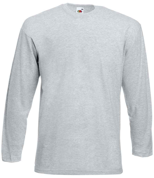 Fruit of the Loom SS21 Heather Grey Front -  Ready to be Printed by Custard Workwear - Cheap Personalised and Customised Workwear in Nottinghamshire, Derbyshire and Leicestershire