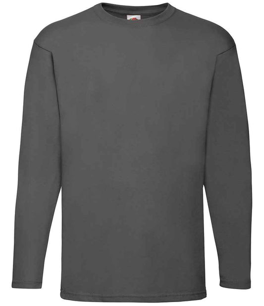 Fruit of the Loom SS21 Light Graphite Front -  Ready to be Printed by Custard Workwear - Cheap Personalised and Customised Workwear in Nottinghamshire, Derbyshire and Leicestershire