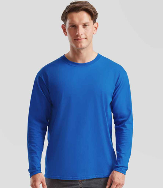 Fruit of the Loom SS21 Royal Blue Model -  Ready to be Printed by Custard Workwear - Cheap Personalised and Customised Workwear in Nottinghamshire, Derbyshire and Leicestershire