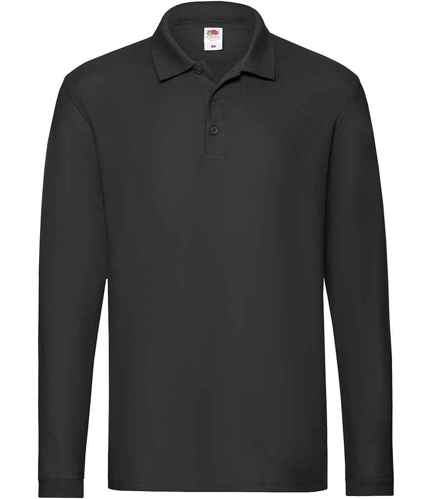 Fruit of the Loom SS24 Black Front -  Ready to be Embroidered and Printed by Custard Workwear - Cheap Personalised and Customised Workwear in Nottinghamshire, Derbyshire and Leicestershire