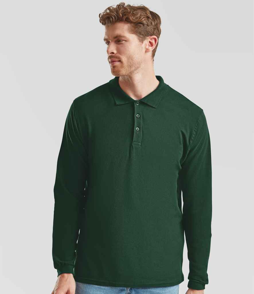 Fruit of the Loom SS24 Forest Green Model -  Ready to be Embroidered and Printed by Custard Workwear - Cheap Personalised and Customised Workwear in Nottinghamshire, Derbyshire and Leicestershire