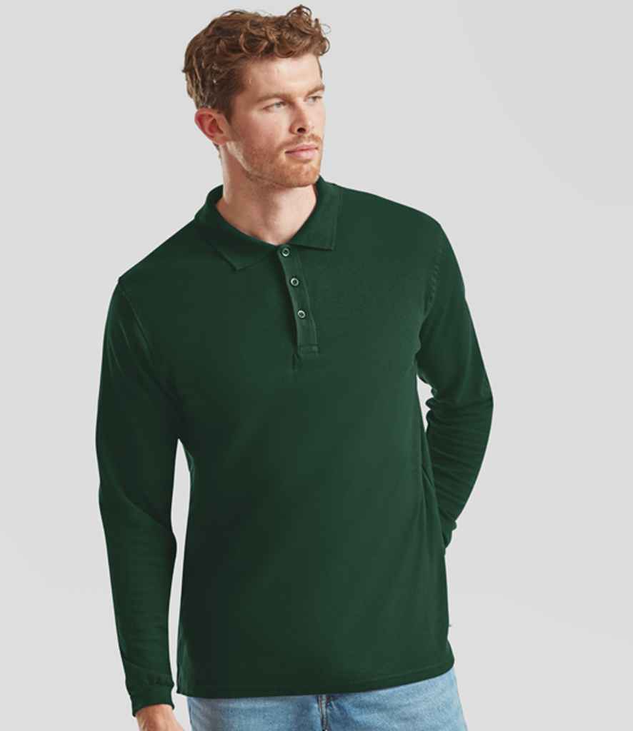 Fruit of the Loom SS24 Forest Green Model -  Ready to be Embroidered and Printed by Custard Workwear - Cheap Personalised and Customised Workwear in Nottinghamshire, Derbyshire and Leicestershire