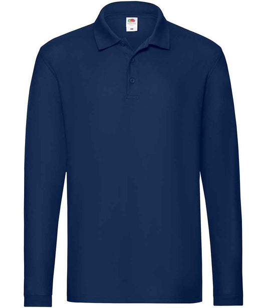 Fruit of the Loom SS24 Navy Front -  Ready to be Embroidered and Printed by Custard Workwear - Cheap Personalised and Customised Workwear in Nottinghamshire, Derbyshire and Leicestershire
