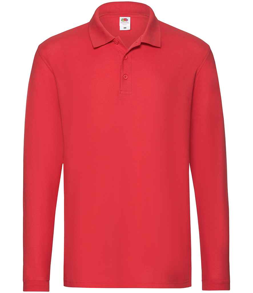 Fruit of the Loom SS24 Red Front -  Ready to be Embroidered and Printed by Custard Workwear - Cheap Personalised and Customised Workwear in Nottinghamshire, Derbyshire and Leicestershire