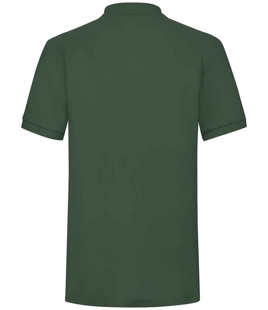 Fruit of the Loom SS27 Bottle Green Back -  Ready to be Embroidered and Printed by Custard Workwear - Cheap Personalised and Customised Workwear in Nottinghamshire, Derbyshire and Leicestershire