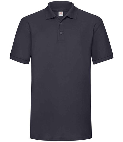 Fruit of the Loom SS27 Deep Navy Front -  Ready to be Embroidered and Printed by Custard Workwear - Cheap Personalised and Customised Workwear in Nottinghamshire, Derbyshire and Leicestershire