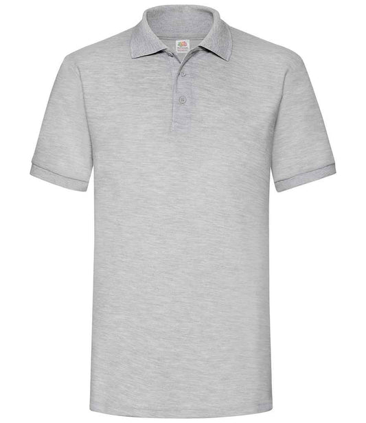 Fruit of the Loom SS27 Heather Grey Front -  Ready to be Embroidered and Printed by Custard Workwear - Cheap Personalised and Customised Workwear in Nottinghamshire, Derbyshire and Leicestershire