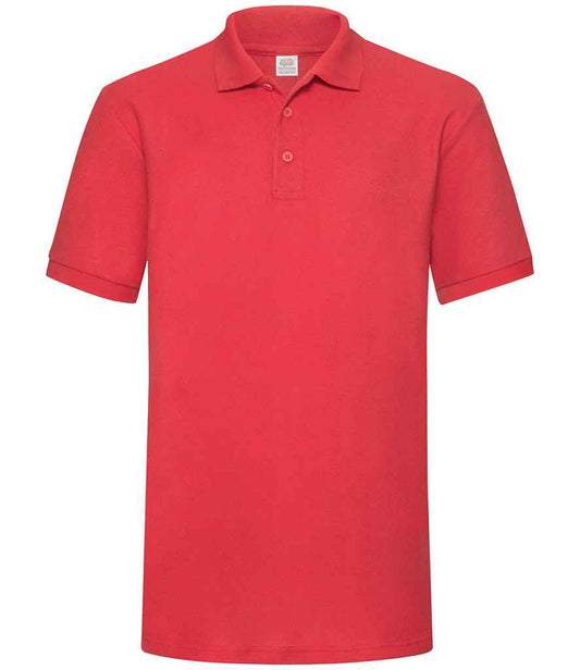 Fruit of the Loom SS27 Red Front -  Ready to be Embroidered and Printed by Custard Workwear - Cheap Personalised and Customised Workwear in Nottinghamshire, Derbyshire and Leicestershire