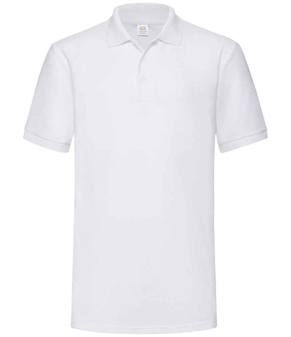 Fruit of the Loom SS27 White Front -  Ready to be Embroidered and Printed by Custard Workwear - Cheap Personalised and Customised Workwear in Nottinghamshire, Derbyshire and Leicestershire