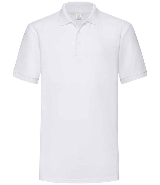 Fruit of the Loom SS27 White Front -  Ready to be Embroidered and Printed by Custard Workwear - Cheap Personalised and Customised Workwear in Nottinghamshire, Derbyshire and Leicestershire