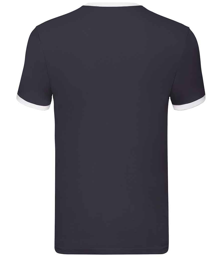 Fruit of the Loom SS34 Navy/White Back -  Ready to be Printed by Custard Workwear - Cheap Personalised and Customised Workwear in Nottinghamshire, Derbyshire and Leicestershire