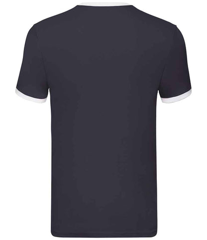 Fruit of the Loom SS34 Navy/White Back -  Ready to be Printed by Custard Workwear - Cheap Personalised and Customised Workwear in Nottinghamshire, Derbyshire and Leicestershire