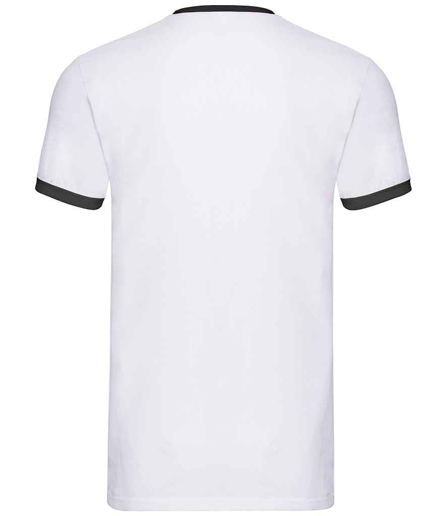 Fruit of the Loom SS34 White/Black Back -  Ready to be Printed by Custard Workwear - Cheap Personalised and Customised Workwear in Nottinghamshire, Derbyshire and Leicestershire