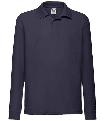 Fruit of the Loom SS45B Deep Navy Front -  Ready to be Embroidered and Printed by Custard Workwear - Cheap Personalised and Customised Workwear in Nottinghamshire, Derbyshire and Leicestershire