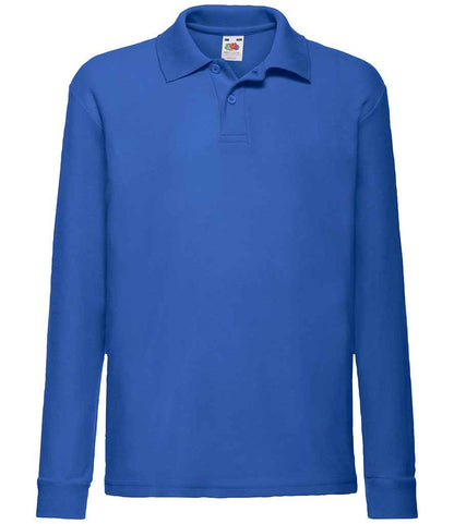 Fruit of the Loom SS45B Royal Blue Front -  Ready to be Embroidered and Printed by Custard Workwear - Cheap Personalised and Customised Workwear in Nottinghamshire, Derbyshire and Leicestershire