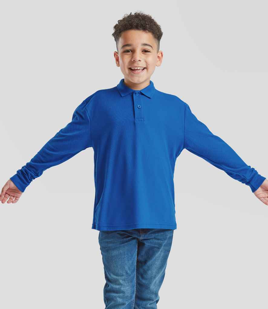 Fruit of the Loom SS45B Royal Blue Model -  Ready to be Embroidered and Printed by Custard Workwear - Cheap Personalised and Customised Workwear in Nottinghamshire, Derbyshire and Leicestershire