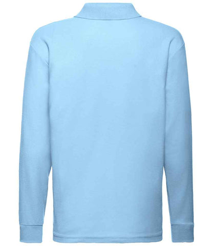 Fruit of the Loom SS45B Sky Blue Back -  Ready to be Embroidered and Printed by Custard Workwear - Cheap Personalised and Customised Workwear in Nottinghamshire, Derbyshire and Leicestershire