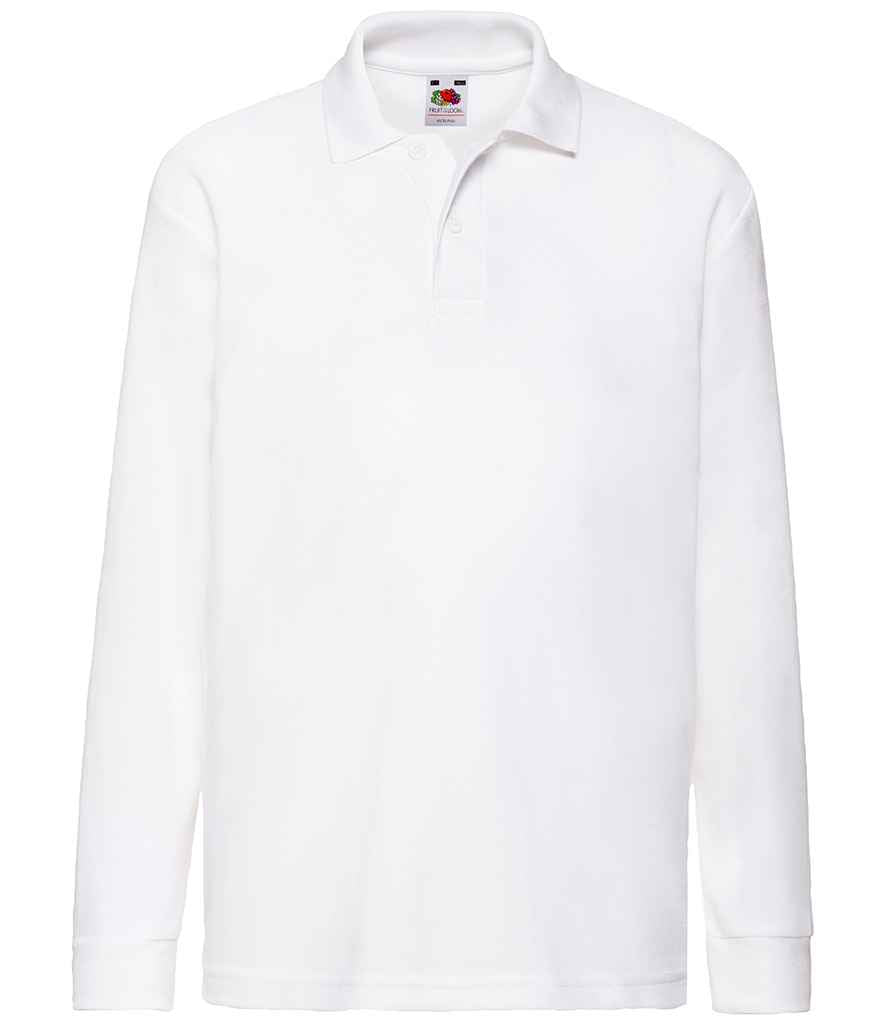 Fruit of the Loom SS45B White Front -  Ready to be Embroidered and Printed by Custard Workwear - Cheap Personalised and Customised Workwear in Nottinghamshire, Derbyshire and Leicestershire