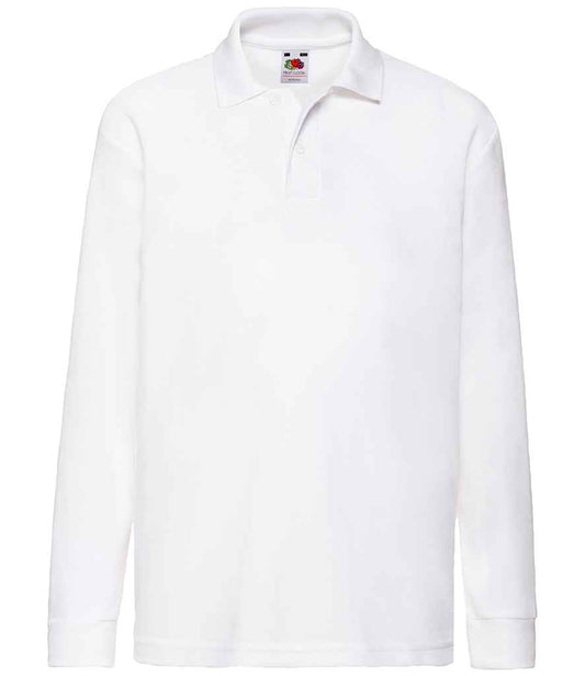 Fruit of the Loom SS45B White Front -  Ready to be Embroidered and Printed by Custard Workwear - Cheap Personalised and Customised Workwear in Nottinghamshire, Derbyshire and Leicestershire