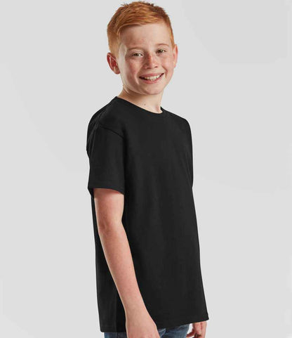 Fruit of the Loom SS620B Black Model -  Ready to be Embroidered and Printed by Custard Workwear - Cheap Personalised and Customised Workwear in Nottinghamshire, Derbyshire and Leicestershire
