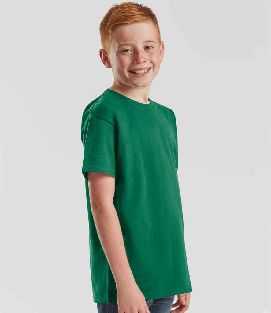 Fruit of the Loom SS620B College Green Model -  Ready to be Embroidered and Printed by Custard Workwear - Cheap Personalised and Customised Workwear in Nottinghamshire, Derbyshire and Leicestershire