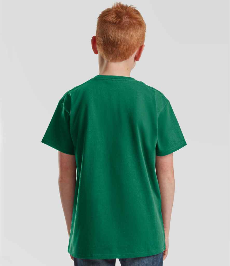 Fruit of the Loom SS620B College Green Model -  Ready to be Embroidered and Printed by Custard Workwear - Cheap Personalised and Customised Workwear in Nottinghamshire, Derbyshire and Leicestershire