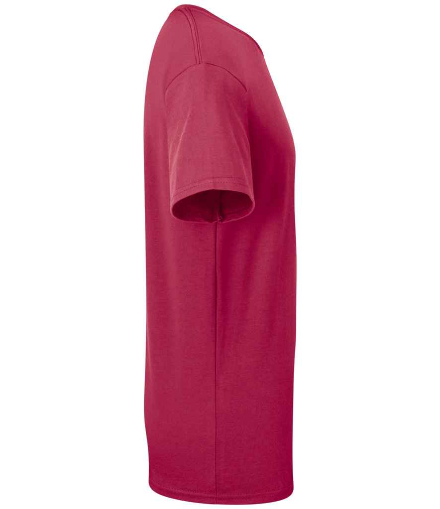 Fruit of the Loom SS620B Cranberry Left -  Ready to be Embroidered and Printed by Custard Workwear - Cheap Personalised and Customised Workwear in Nottinghamshire, Derbyshire and Leicestershire